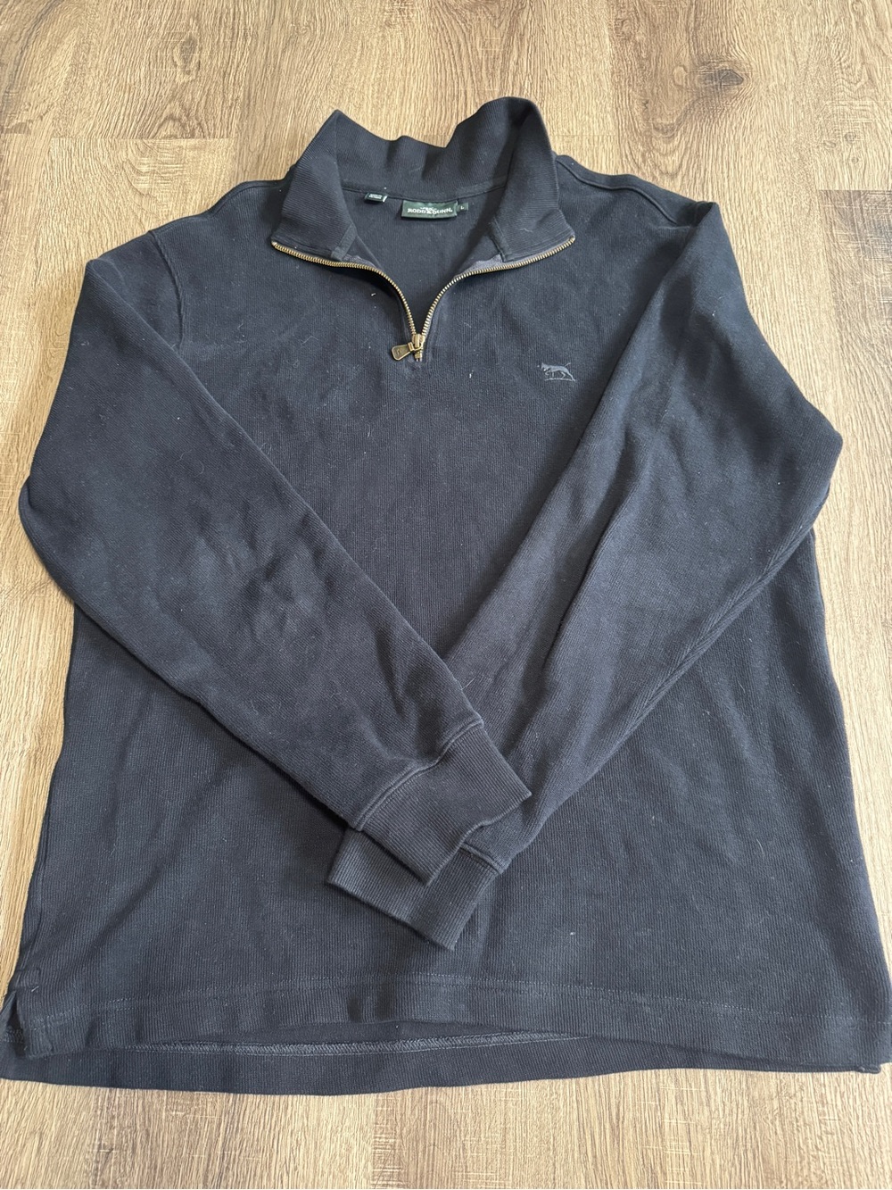 Rodd & Gunn Black Half-Zip Sweater
